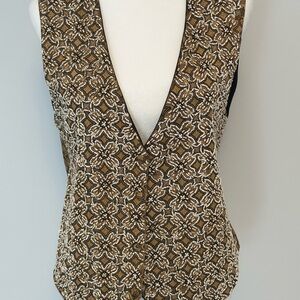 Vintage Beaded Vest Size M